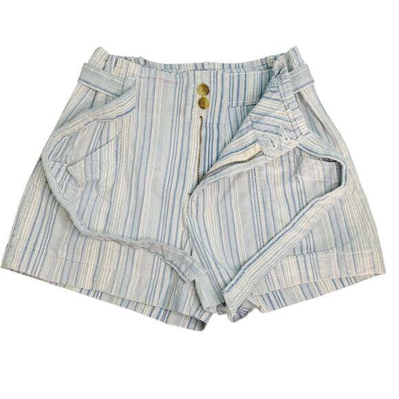 NWT American Eagle Retro Striped Paperbag Mom Shorts Size 2 - Picture 3 of 5